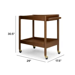 Cotu Bar Cart - Walnut