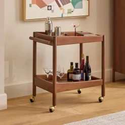 Cotu Bar Cart - Walnut