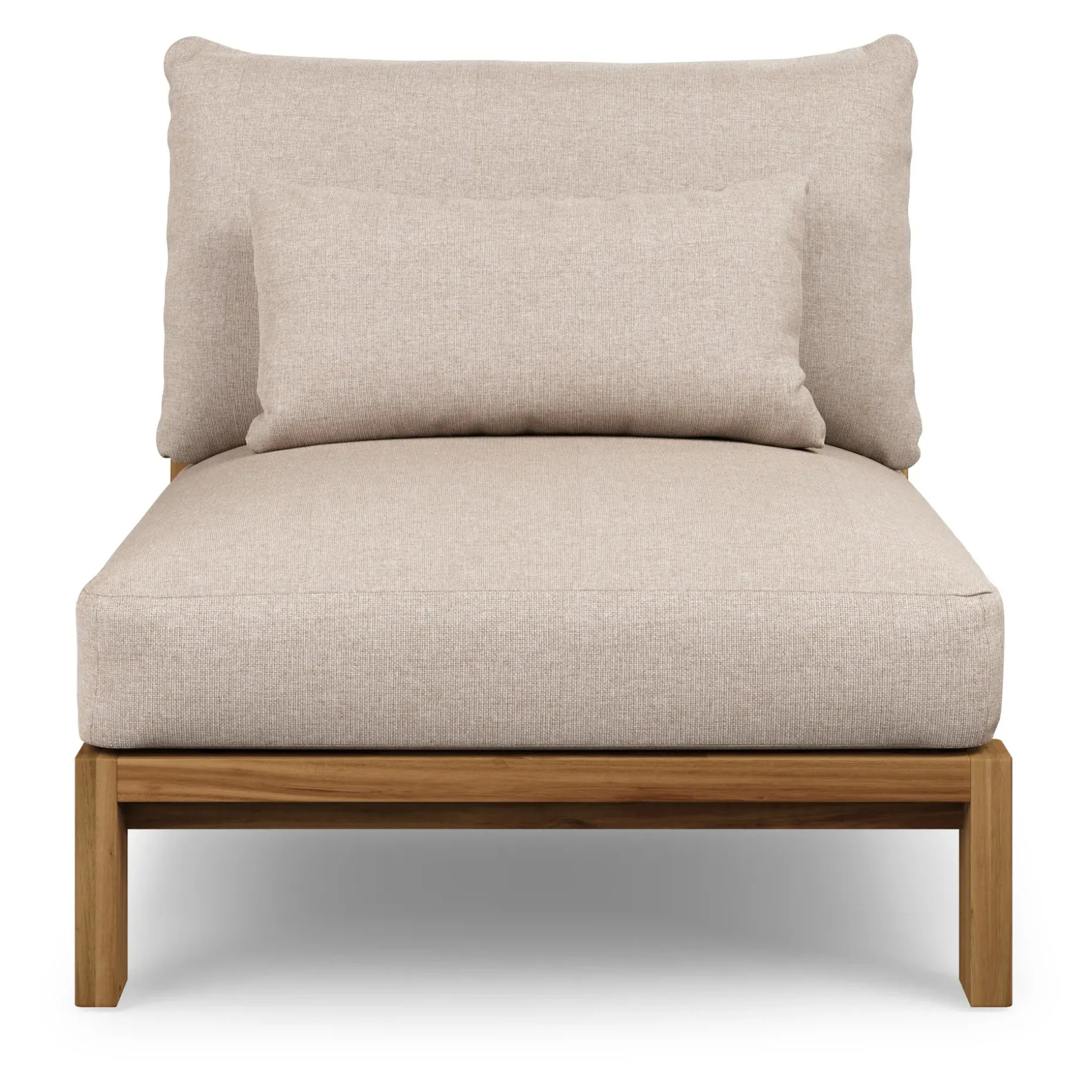 Cove 34.25" Outdoor Armless Chair Module - Basket Beige