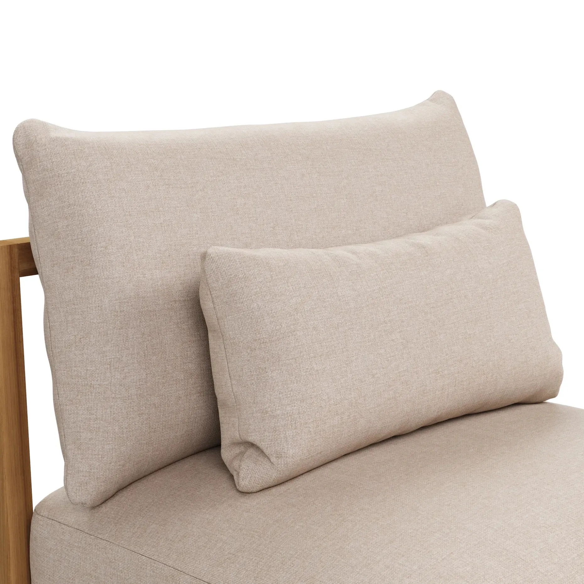 Cove 34.25" Outdoor Armless Chair Module - Basket Beige