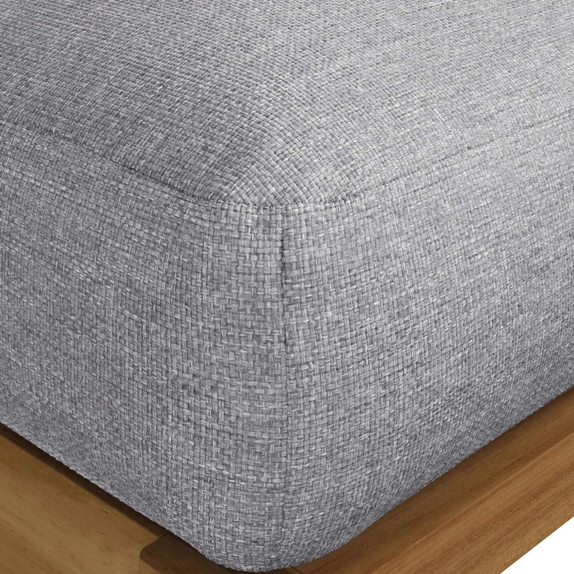 Cove 34.25" Outdoor Armless Chair Module - Basket Gray