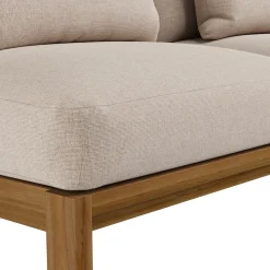 Cove 102.75" Outdoor Armless Modular Sectional - Basket Beige
