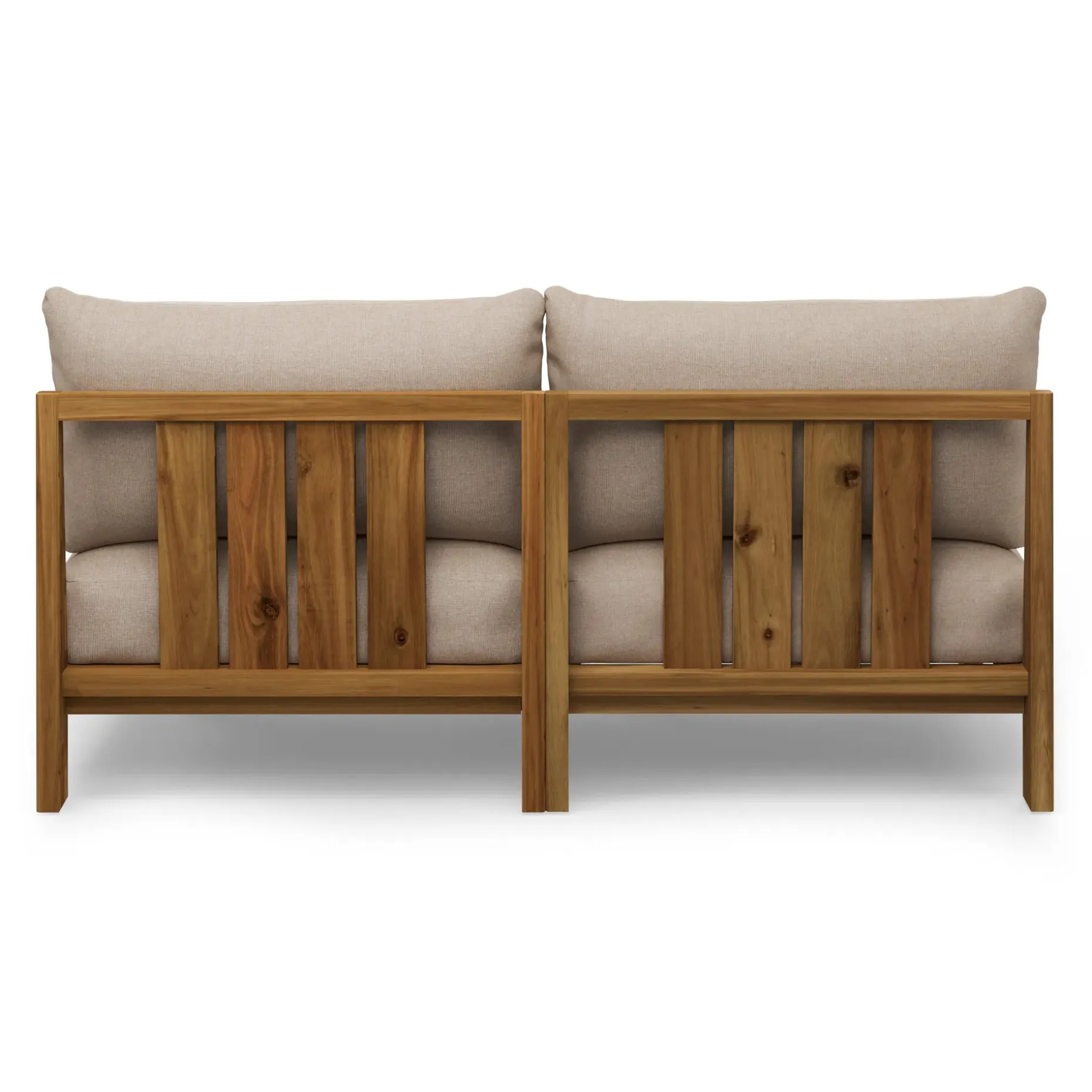 Cove 68.5" Outdoor Armless Modular Loveseat - Basket Beige