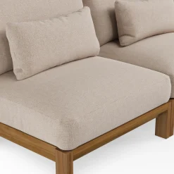 Cove 102.75" Outdoor Armless Modular Sofa - Basket Beige