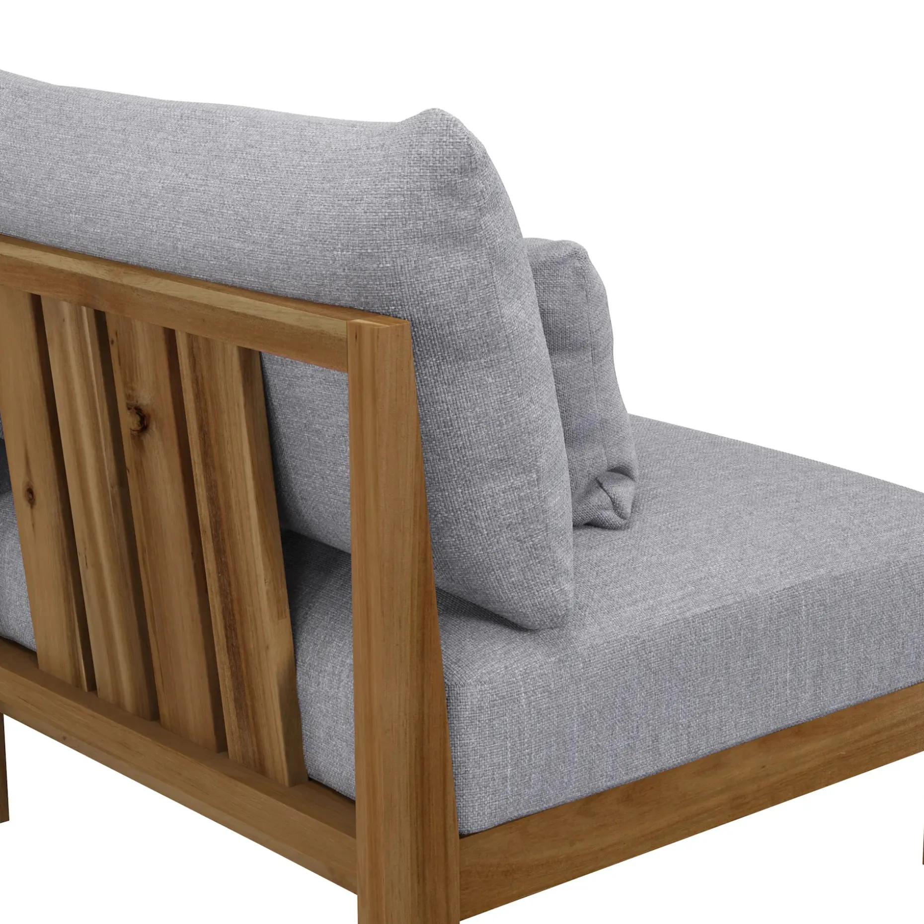 Cove 102.75" Outdoor Armless Modular Sofa - Basket Gray