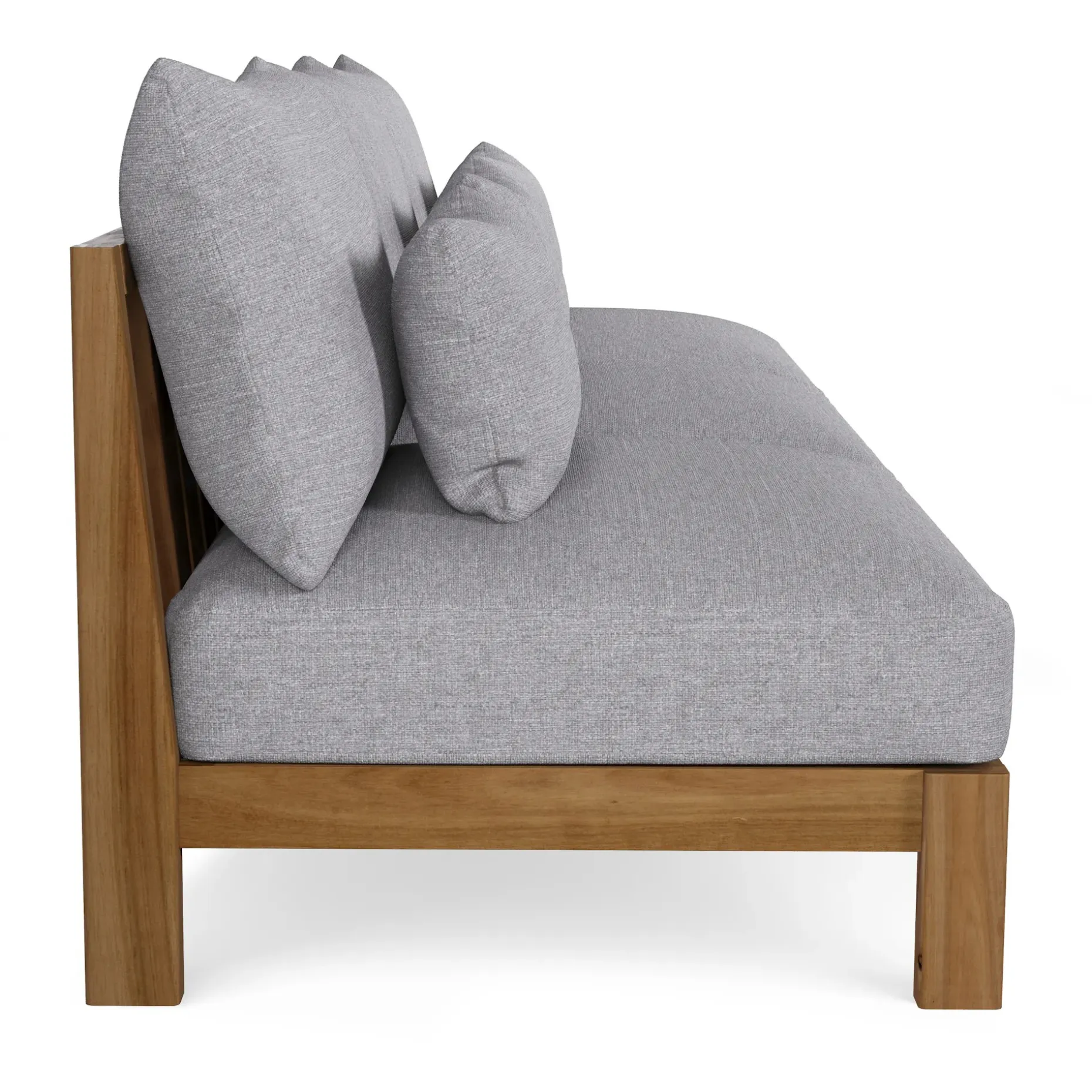 Cove 102.75" Outdoor Armless Modular Sofa - Basket Gray