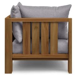 Cove 34.25" Outdoor Corner Chair Module - Basket Gray