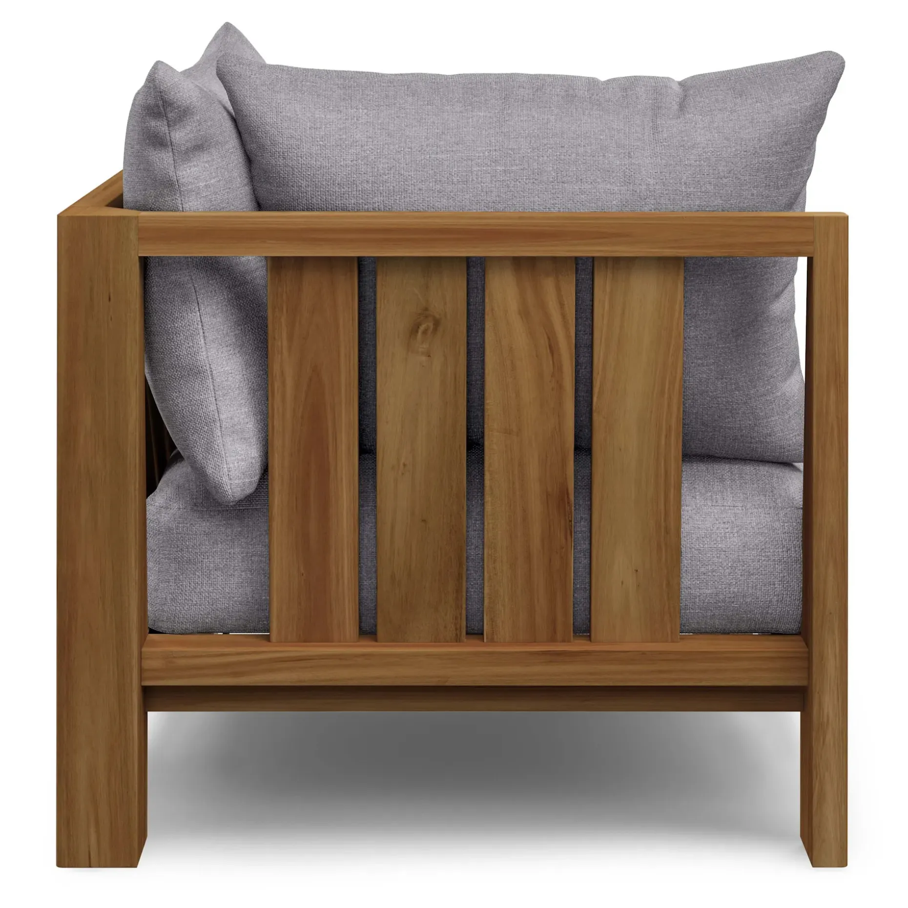 Cove 34.25" Outdoor Corner Chair Module - Basket Gray
