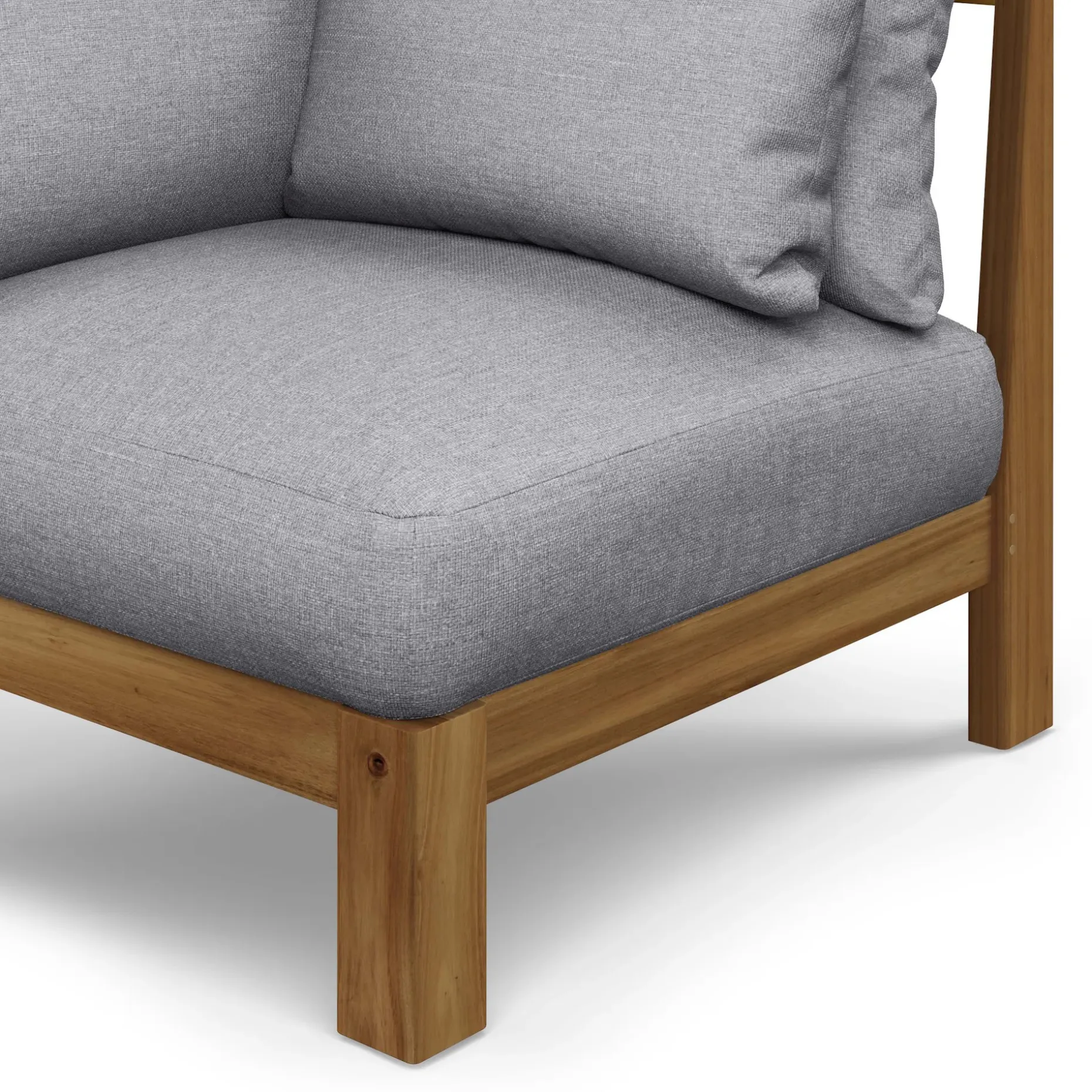 Cove 34.25" Outdoor Corner Chair Module - Basket Gray