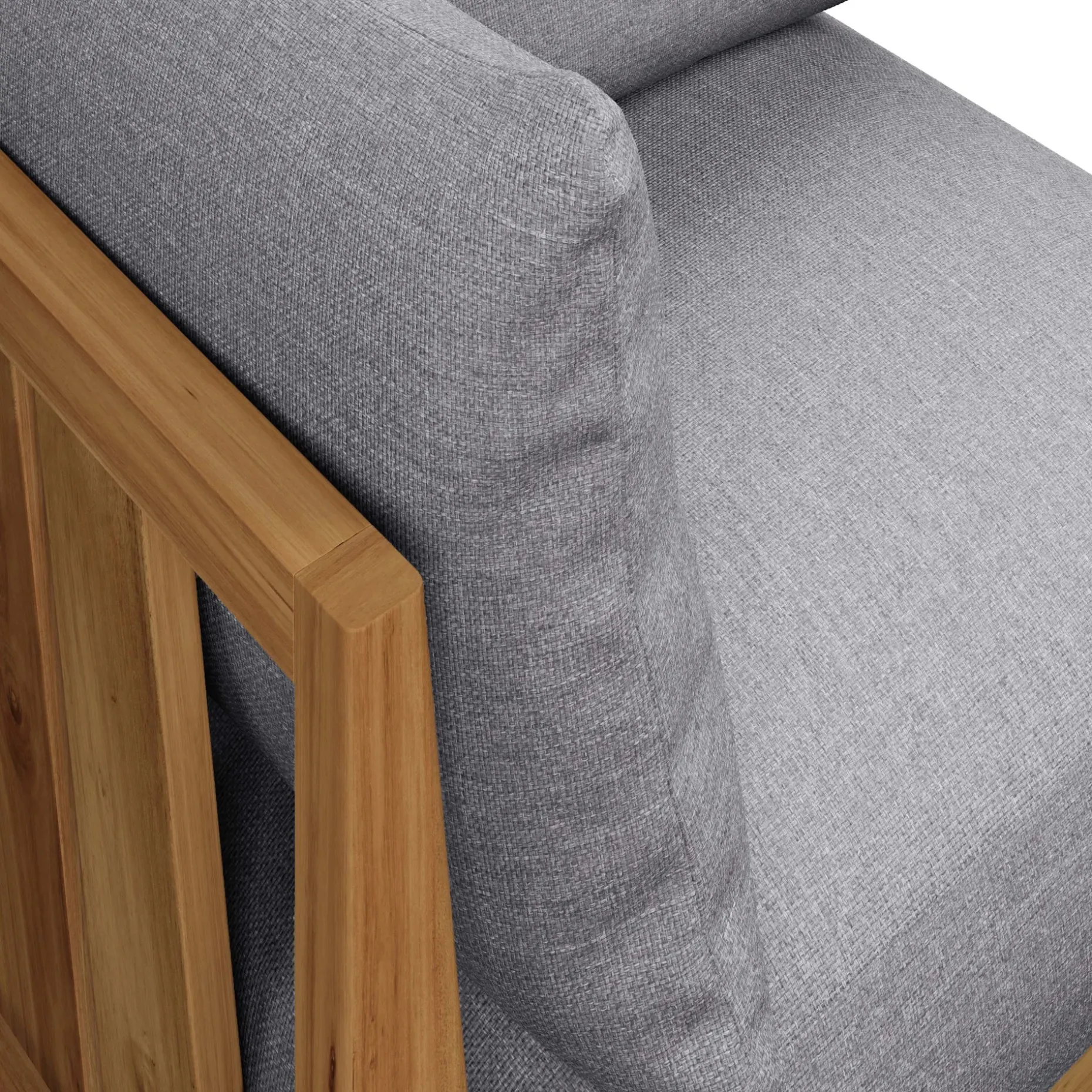 Cove 34.25" Outdoor Corner Chair Module - Basket Gray