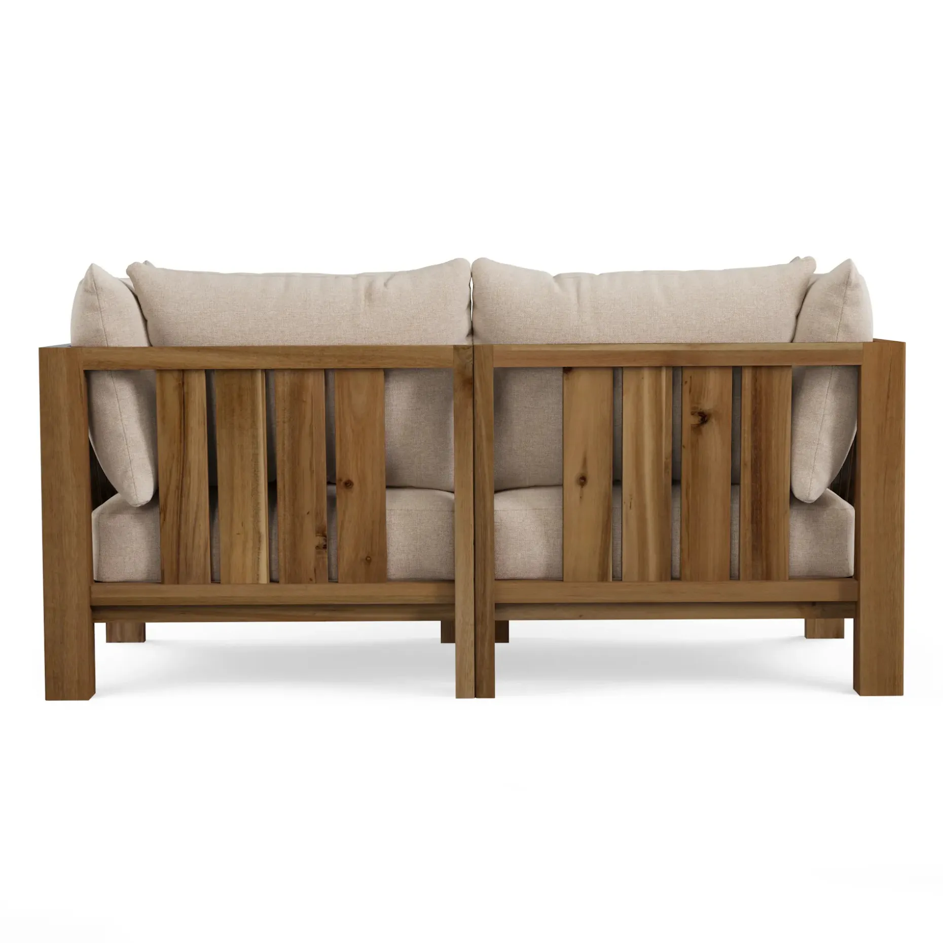 Cove 68.5" Outdoor Modular Loveseat - Basket Beige