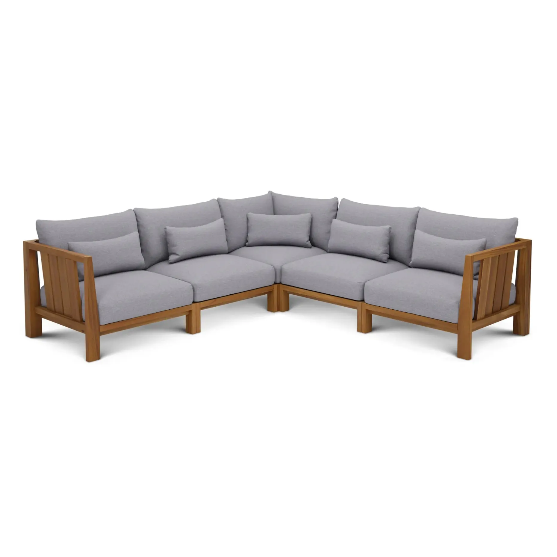 Cove 102.75" Outdoor Modular Sectional - Basket Gray