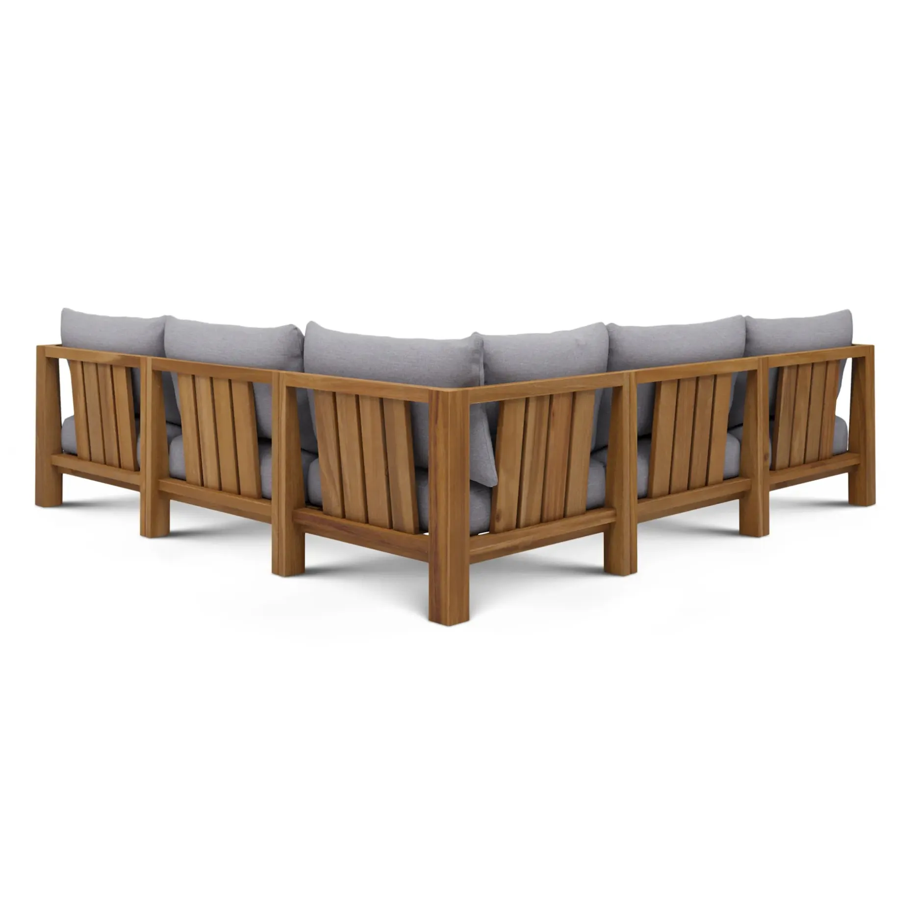 Cove 102.75" Outdoor Modular Sectional - Basket Gray