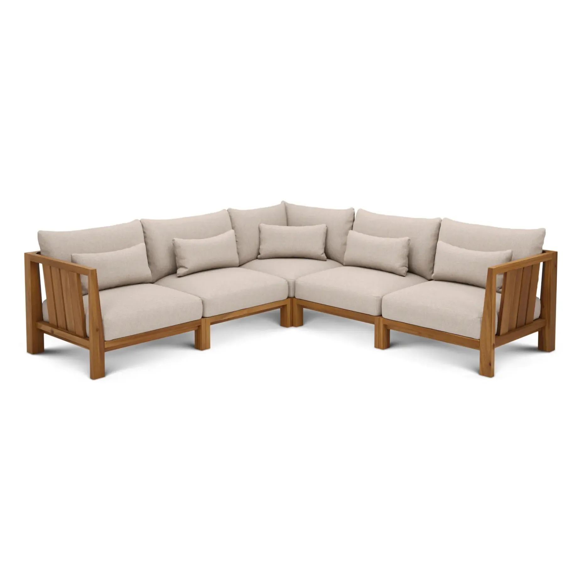 Cove 102.75" Outdoor Modular Sectional - Basket Beige