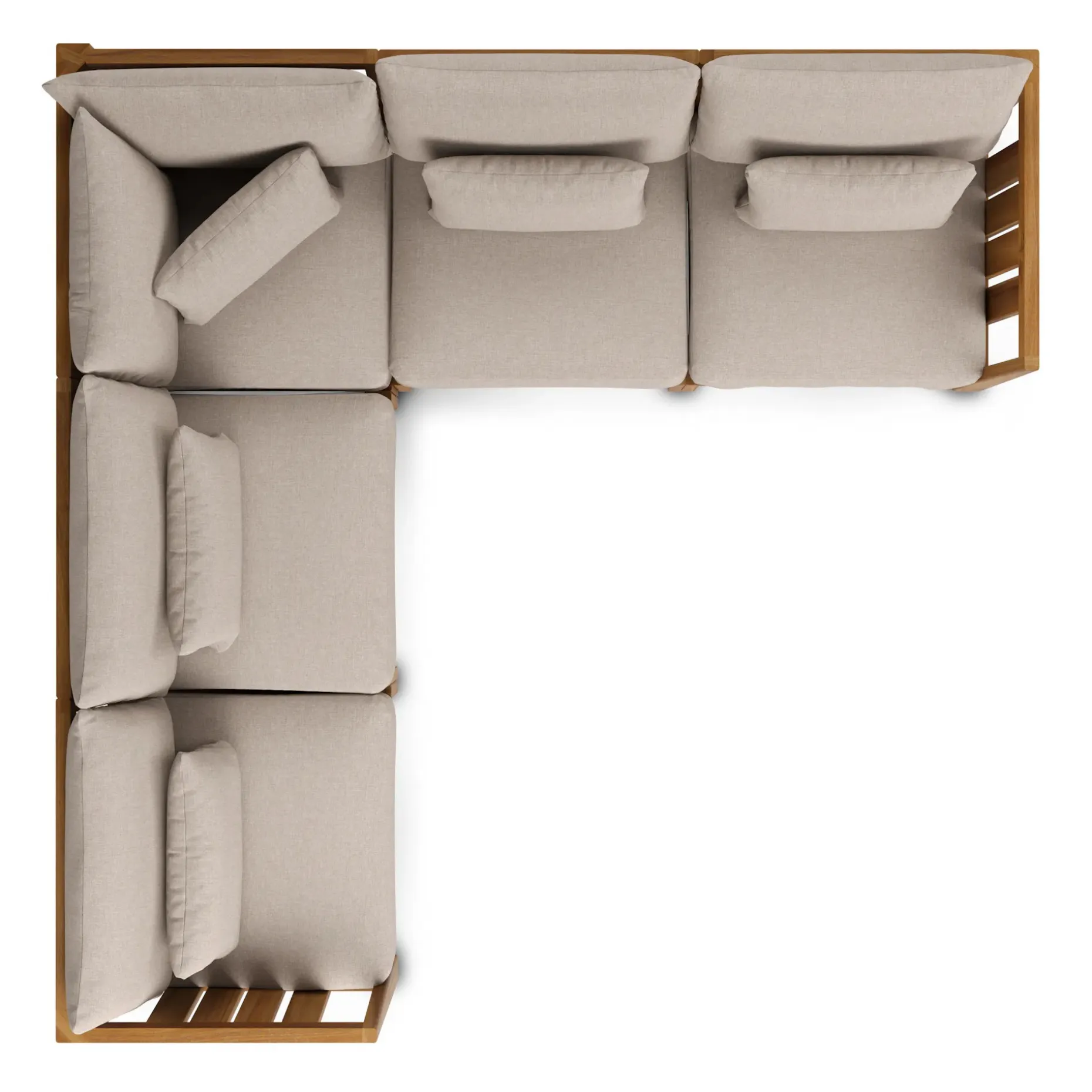 Cove 102.75" Outdoor Modular Sectional - Basket Beige