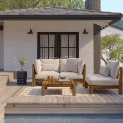 Cove 102.75" Outdoor Modular Sofa - Basket Beige