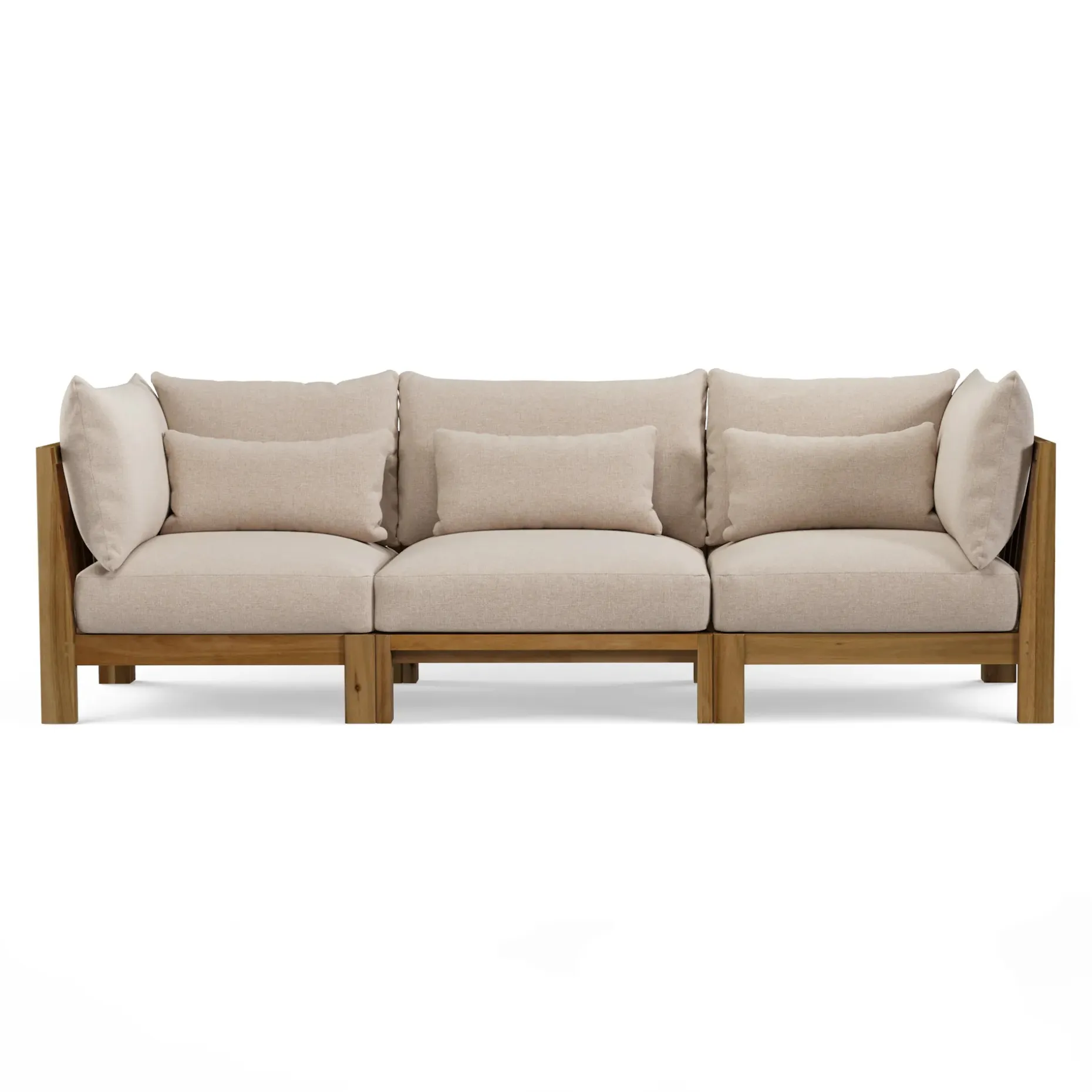 Cove 102.75" Outdoor Modular Sofa - Basket Beige