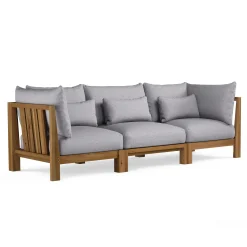 Cove 102.75" Outdoor Modular Sofa - Basket Gray