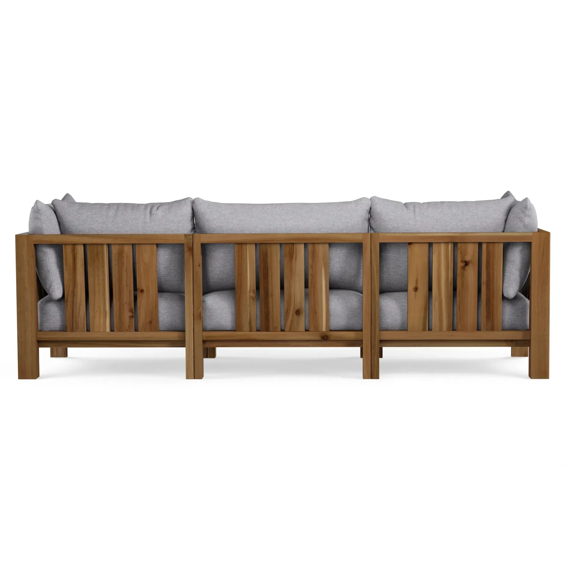 Cove 102.75" Outdoor Modular Sofa - Basket Gray