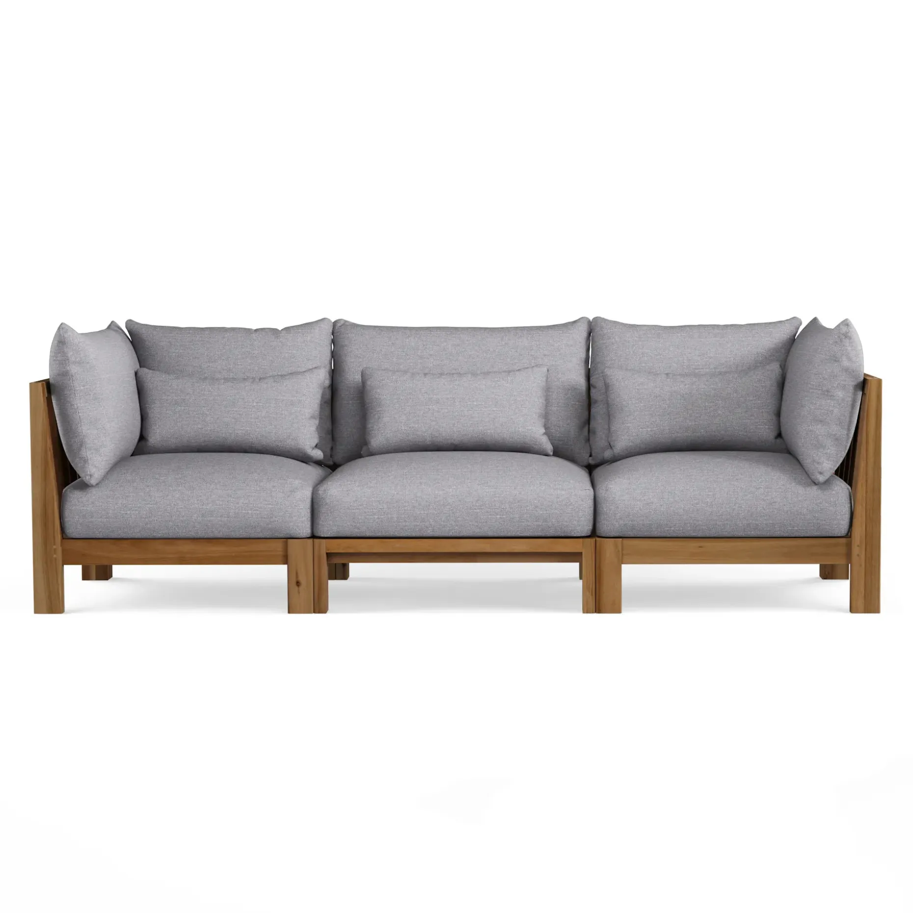 Cove 102.75" Outdoor Modular Sofa - Basket Gray