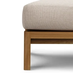 Cove 34.25" Outdoor Ottoman - Basket Beige