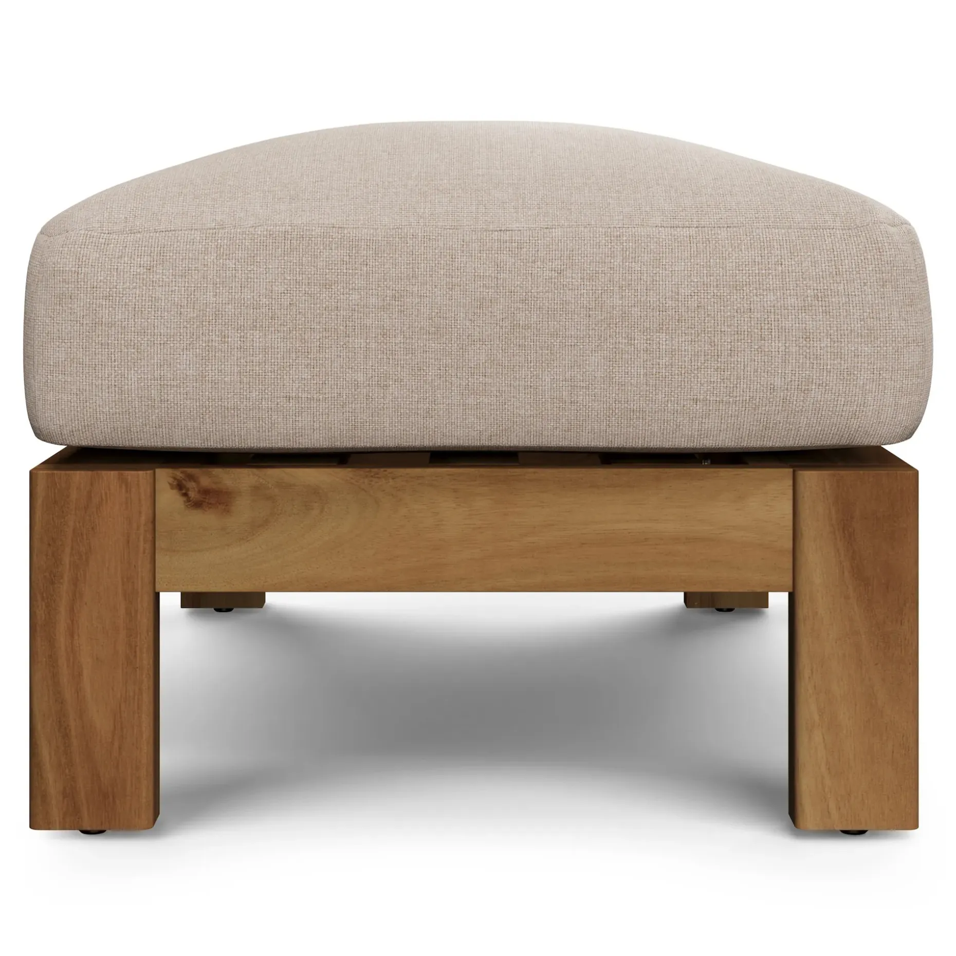 Cove 34.25" Outdoor Ottoman - Basket Beige