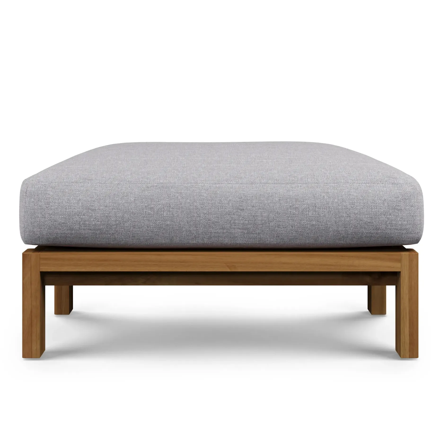 Cove 34.25" Outdoor Ottoman - Basket Gray