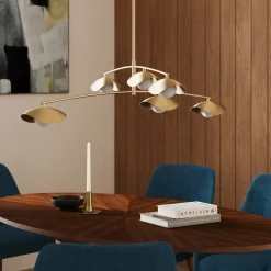 Coy Chandelier - Brass