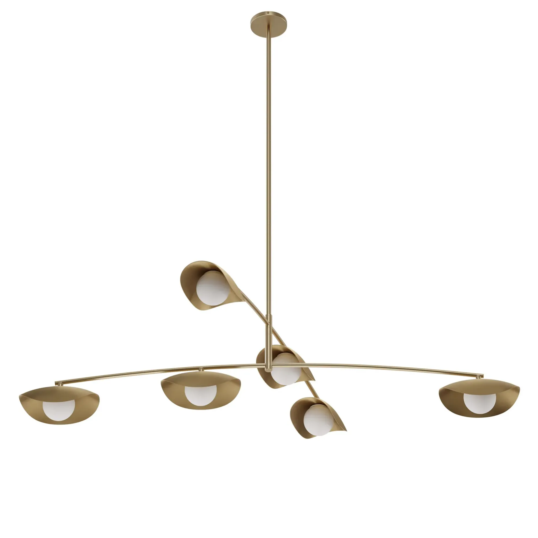 Coy Chandelier - Brass