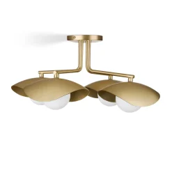 Coy Flushmount Ceiling Light - Brass