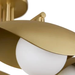 Coy Flushmount Ceiling Light - Brass