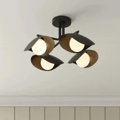 Coy Flushmount Ceiling Light - Black