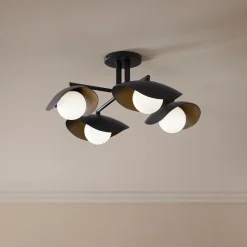 Coy Flushmount Ceiling Light - Black