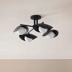 Coy Flushmount Ceiling Light - Black