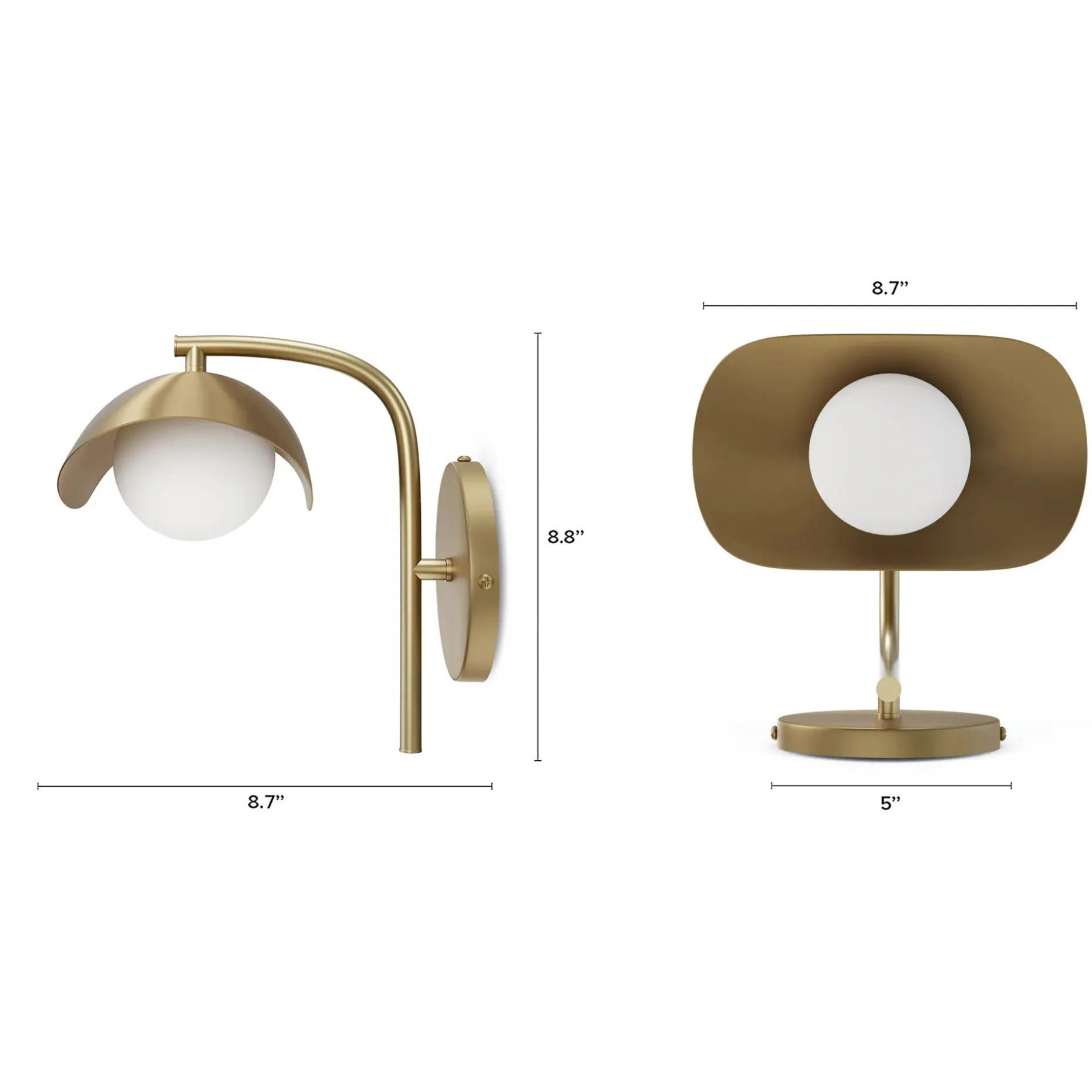 Coy Sconce - Brass
