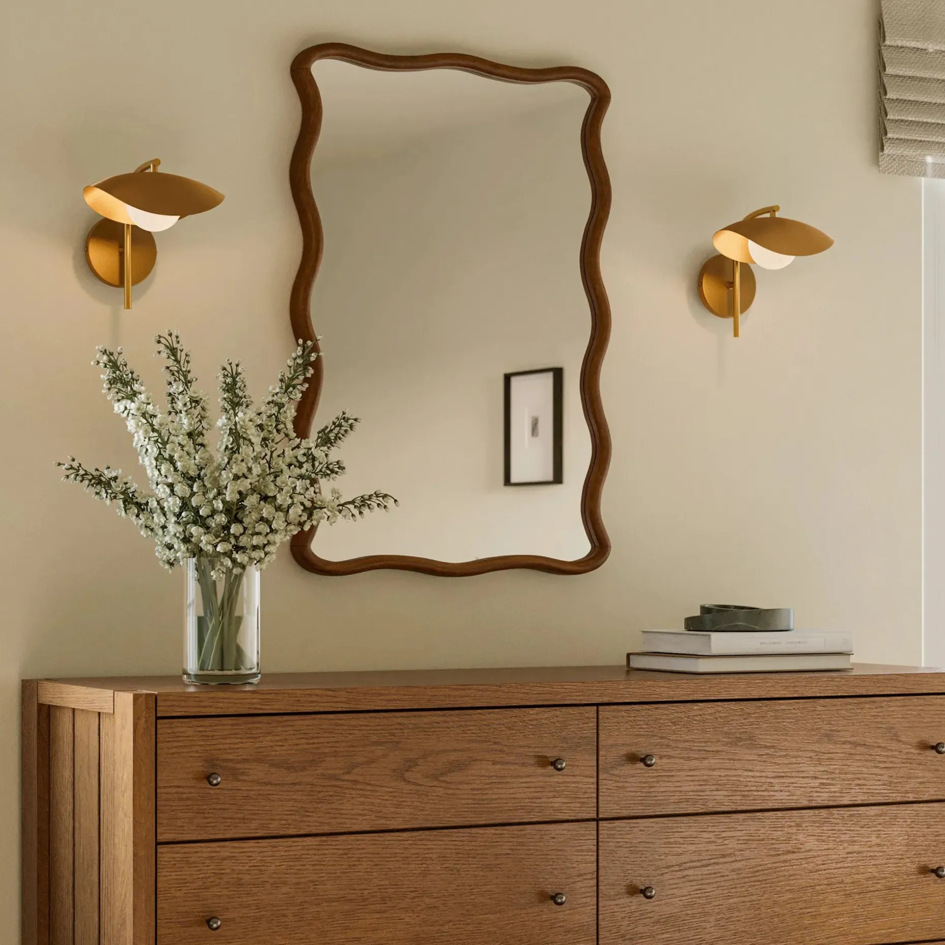 Coy Sconce - Brass