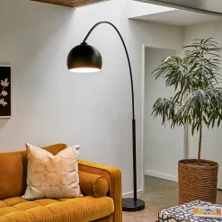 Crescent Floor Lamp - Black