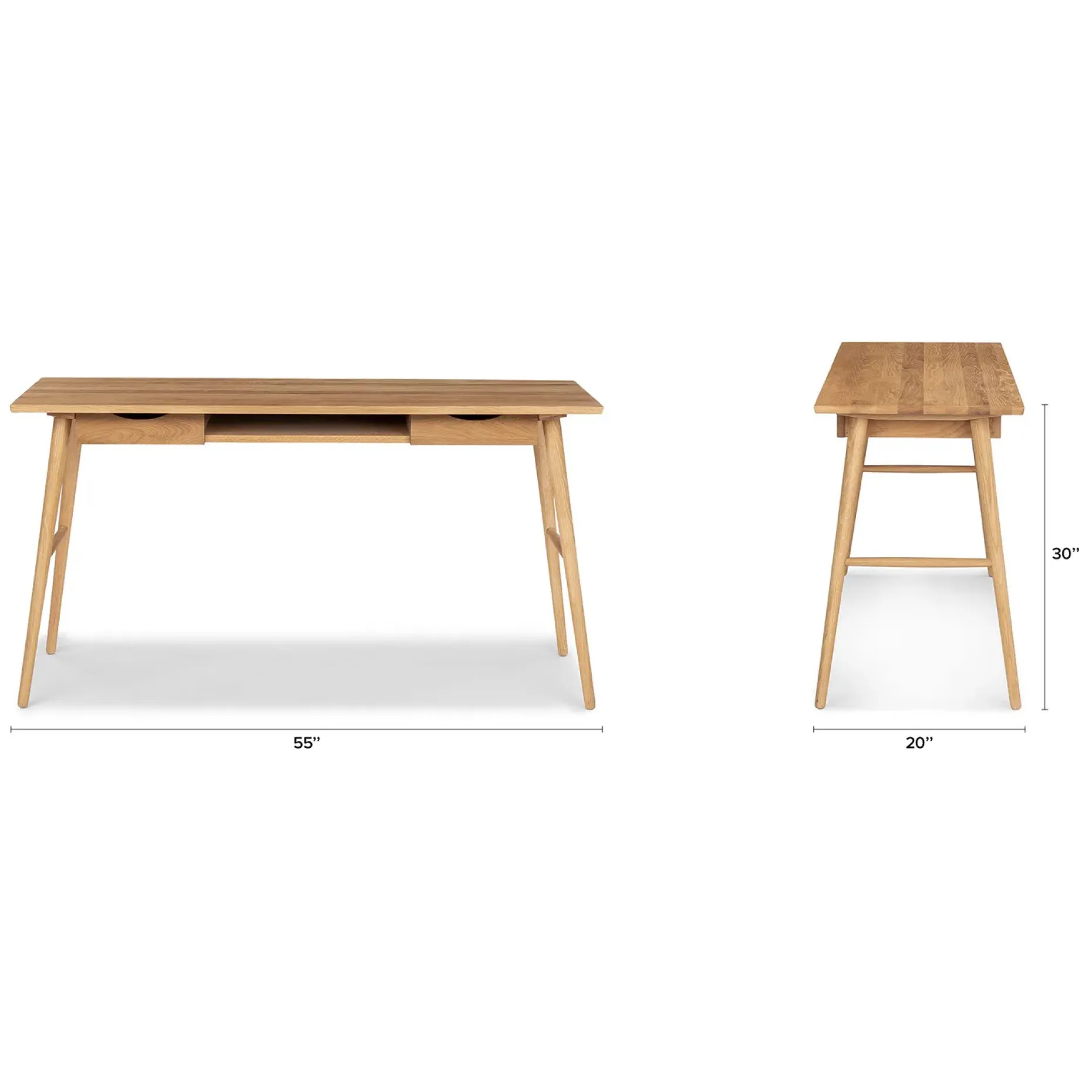 Culla 55" Desk - Oak
