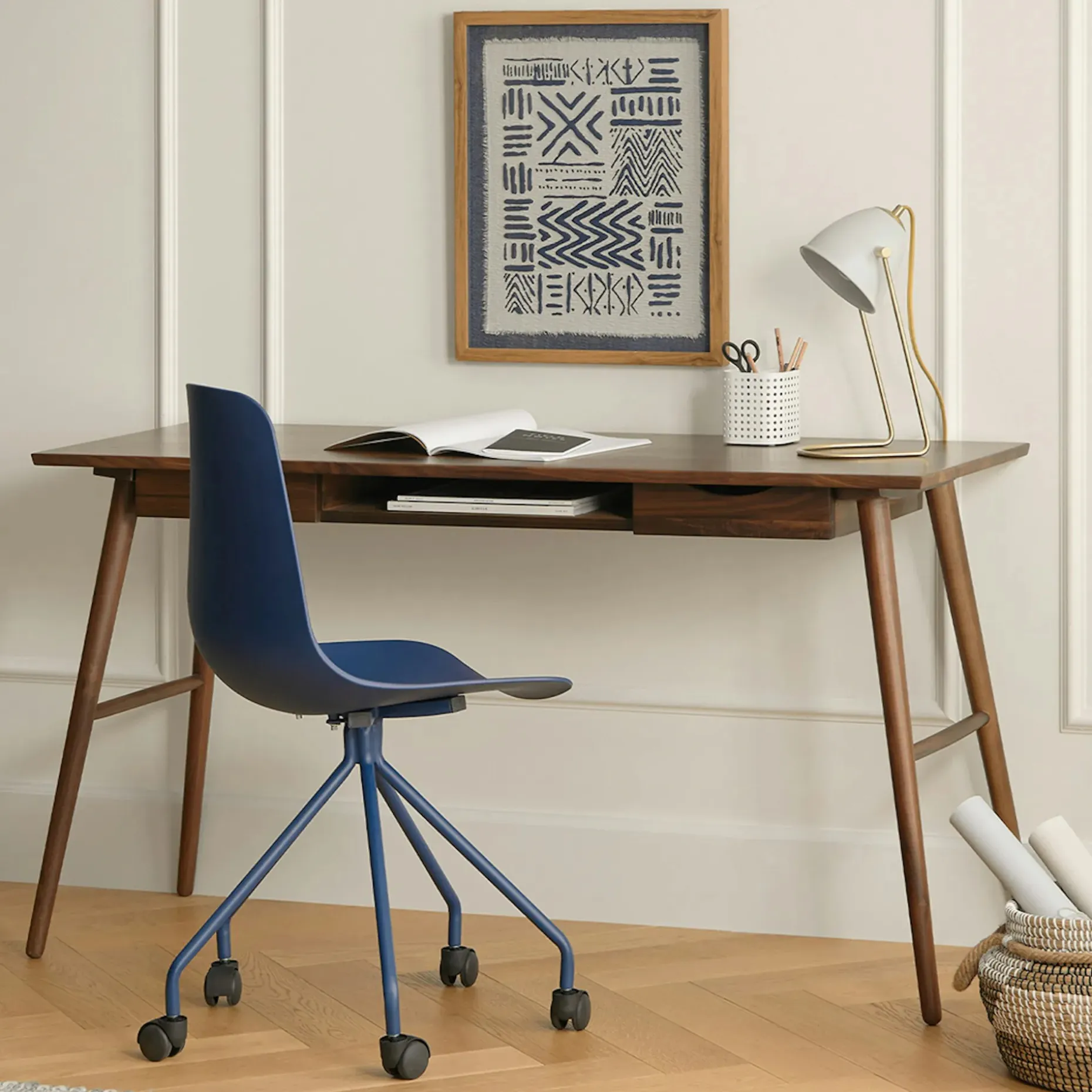 Culla 55" Desk - Walnut