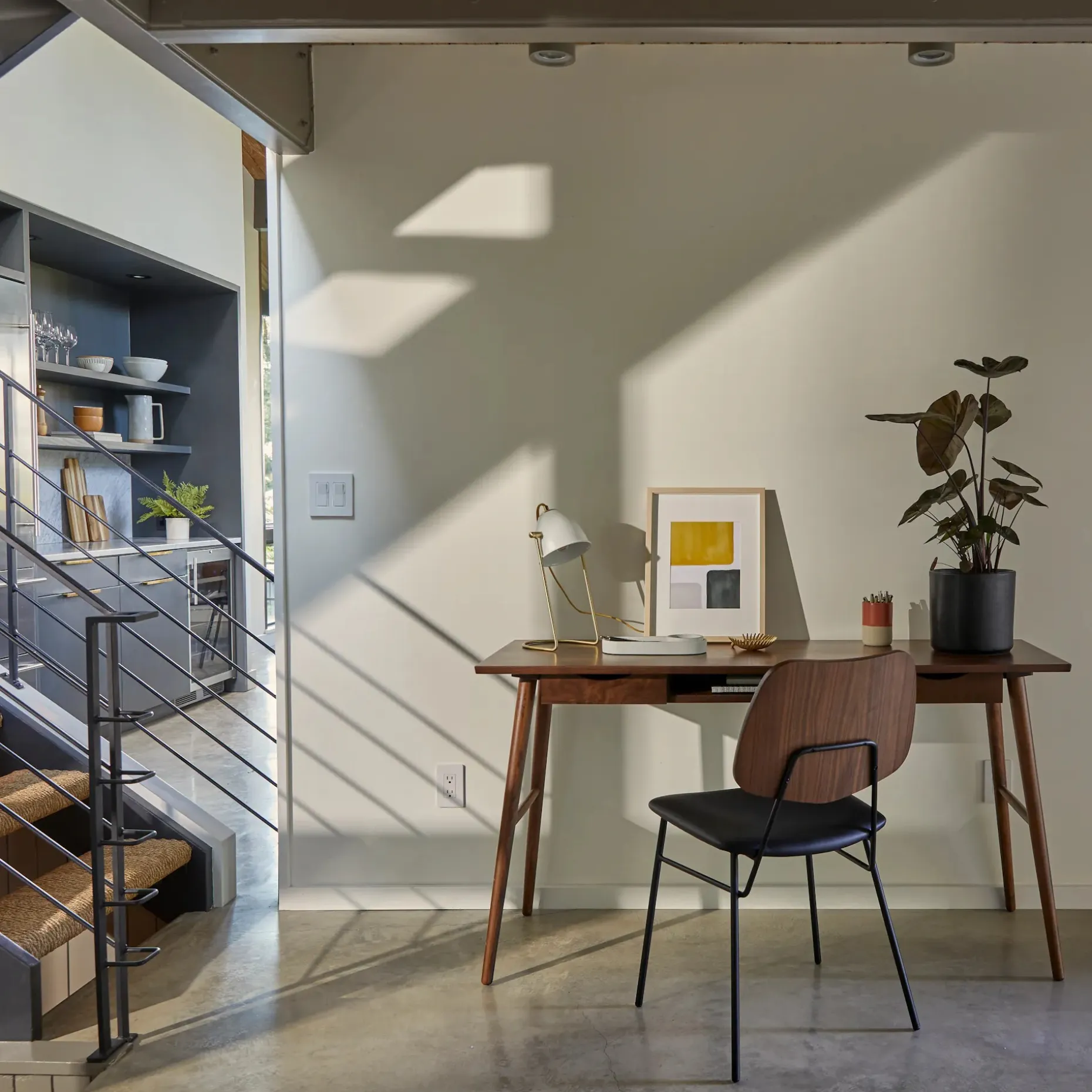 Culla 55" Desk - Walnut