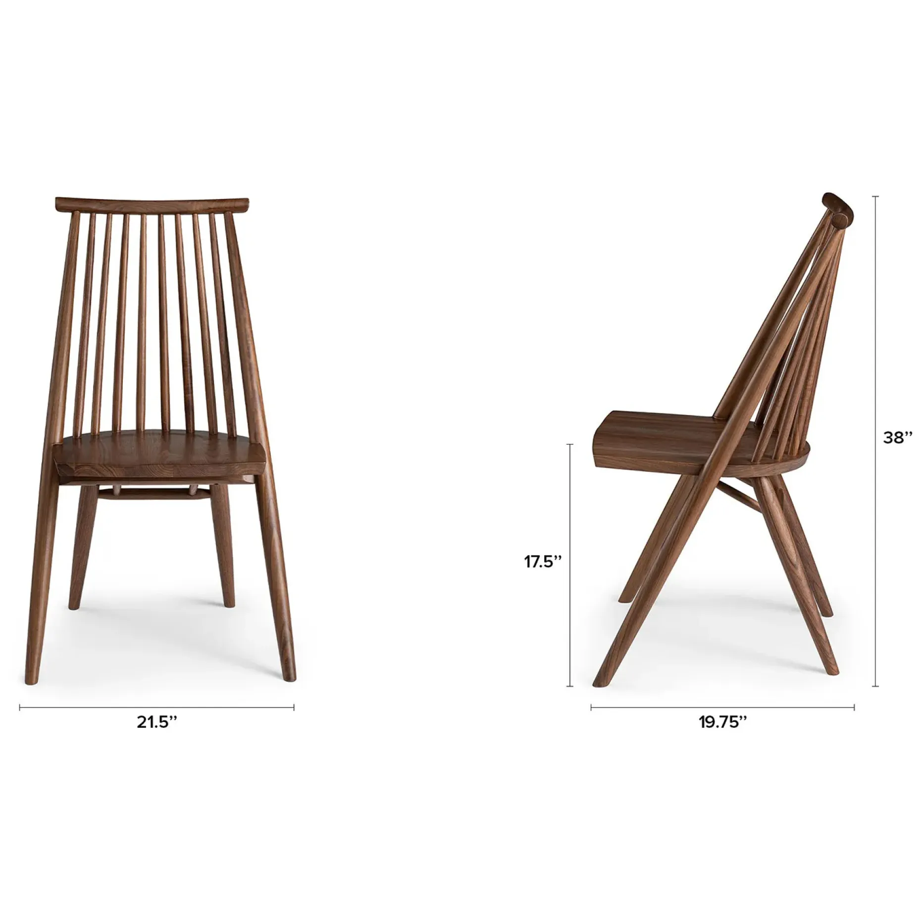 Dabo Dining Chair - Walnut