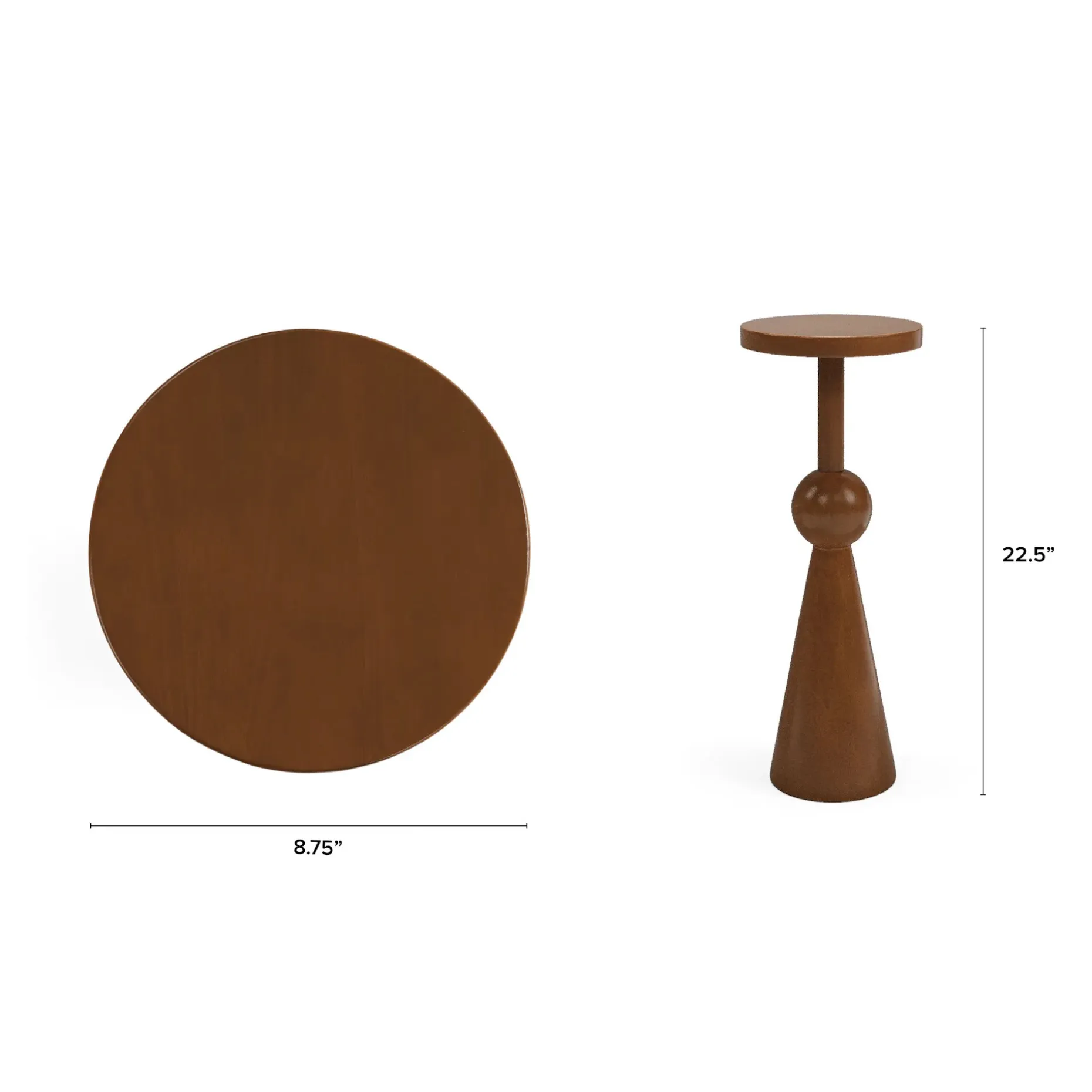 Dahlia Drinks Table - Walnut