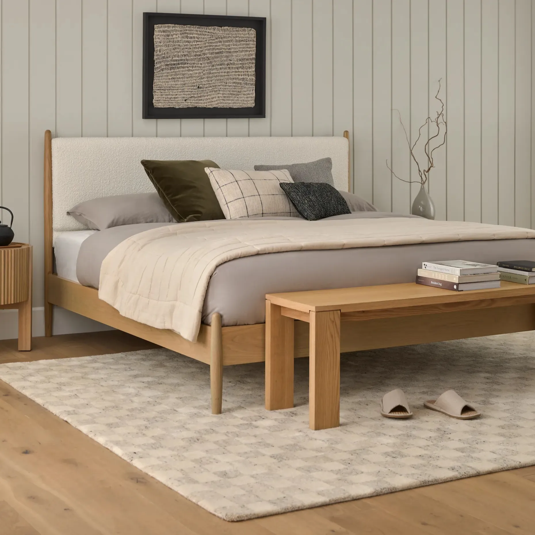 Dako 61" Bench - Natural Oak