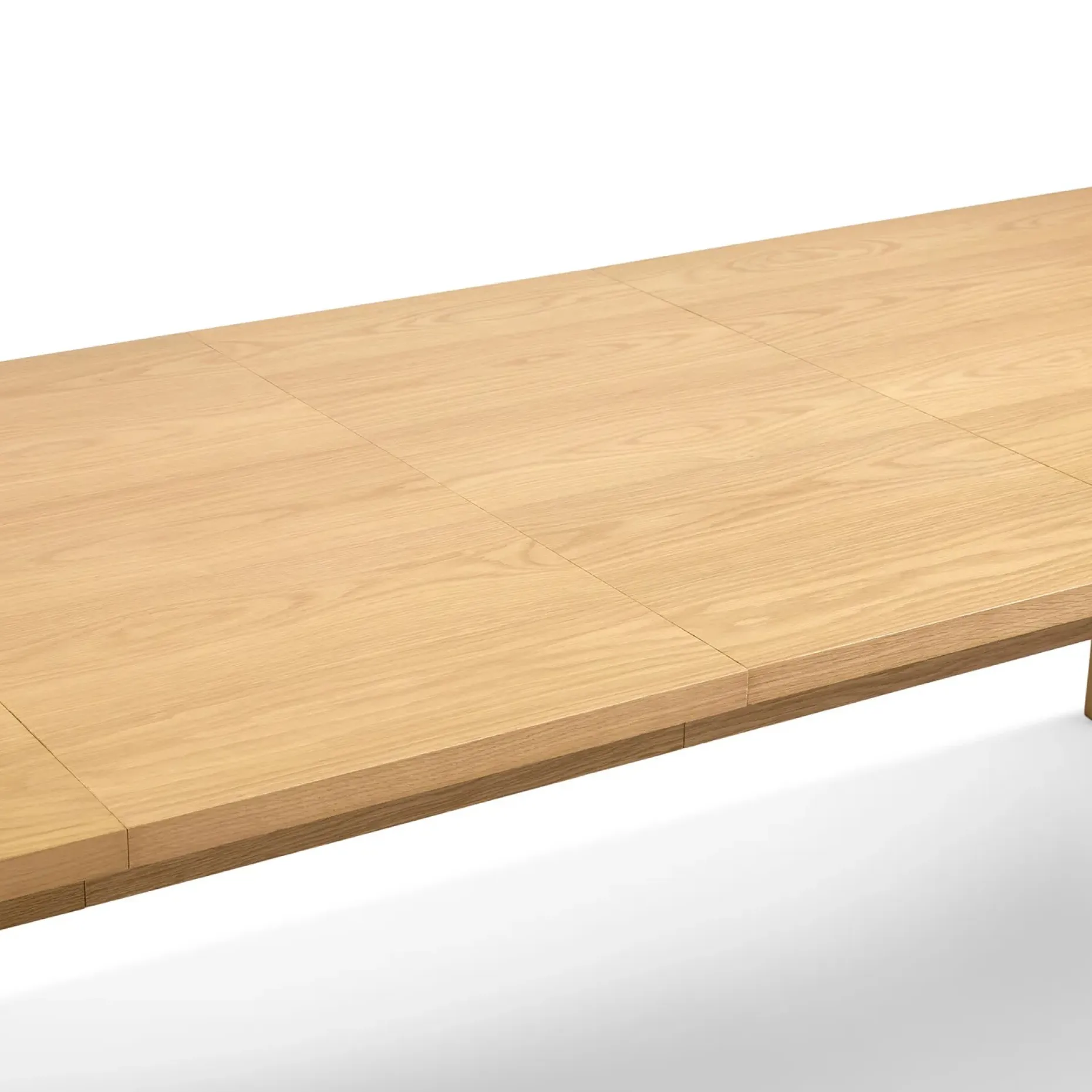 Dako 76.75" - 116" Extendable Dining Table - Natural Oak