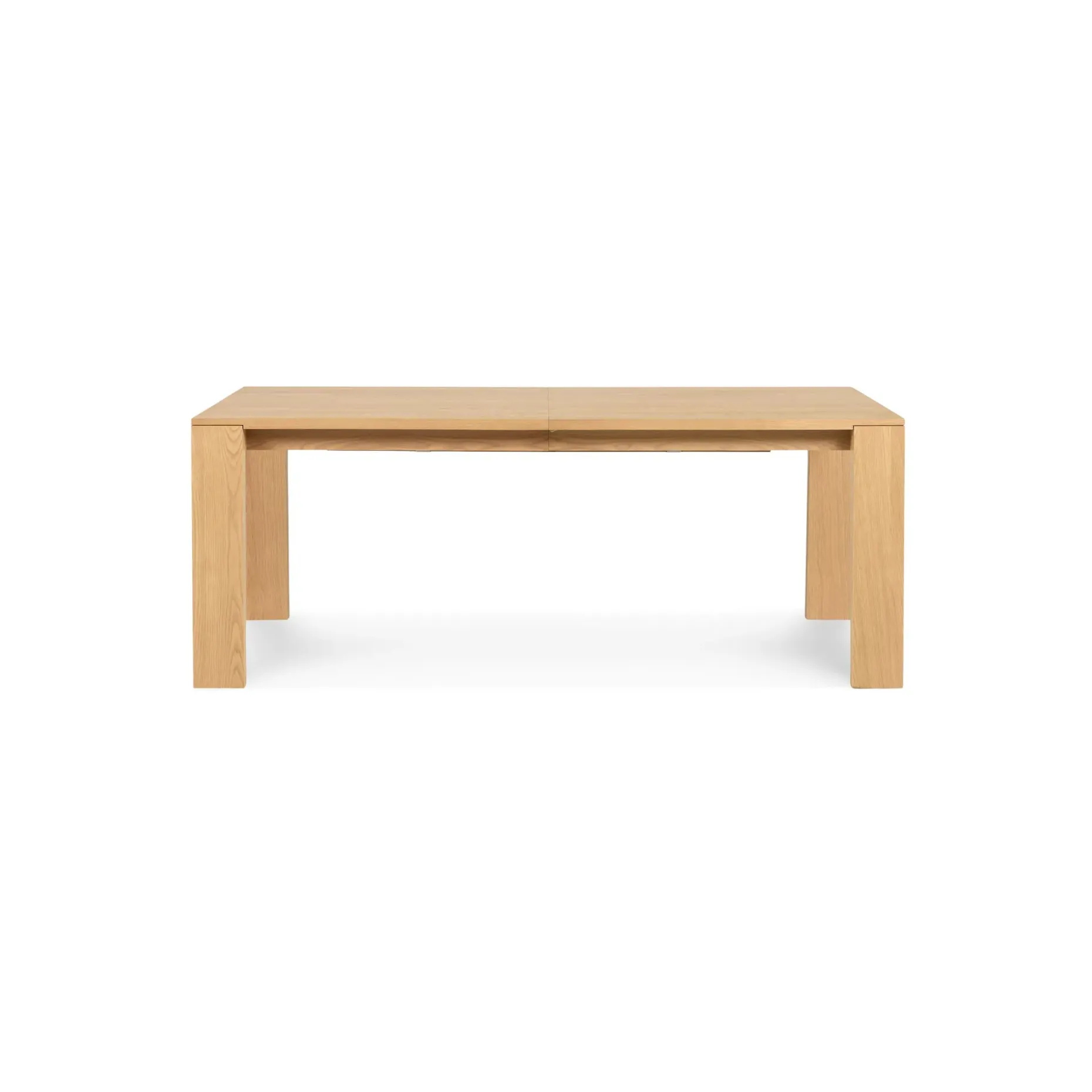 Dako 76.75" - 116" Extendable Dining Table - Natural Oak