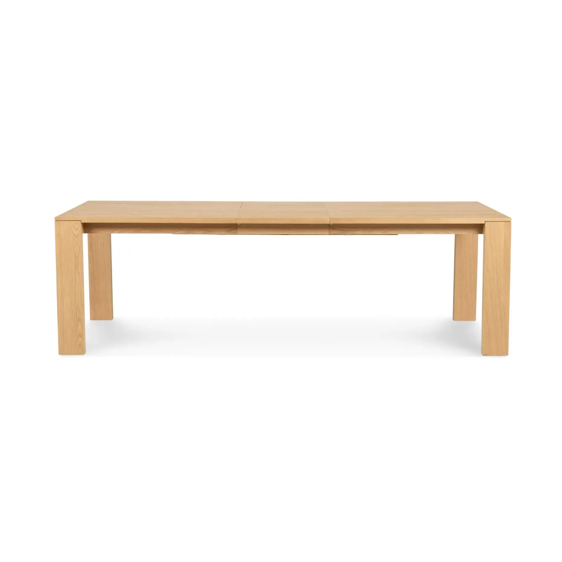 Dako 76.75" - 116" Extendable Dining Table - Natural Oak