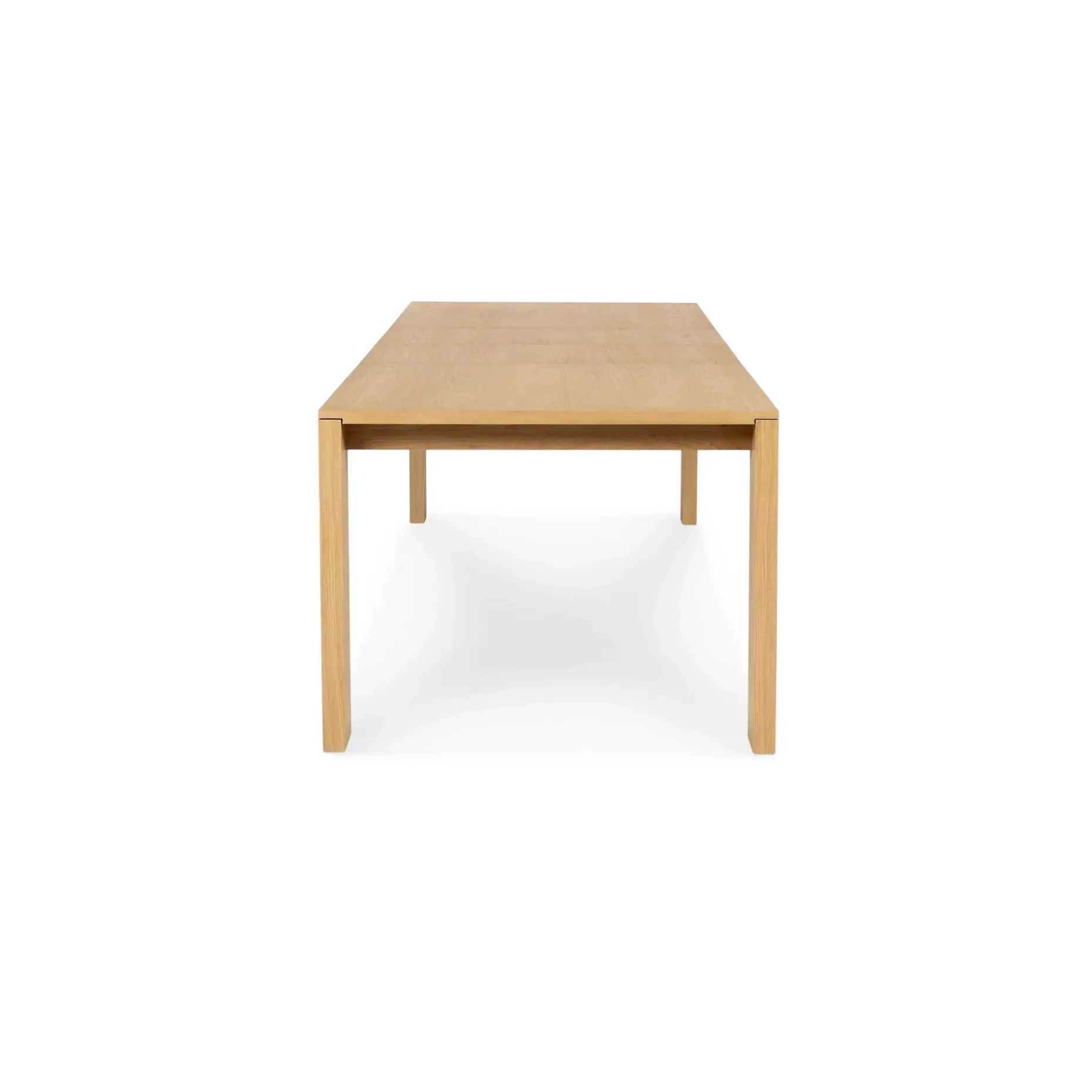 Dako 76.75" - 116" Extendable Dining Table - Natural Oak