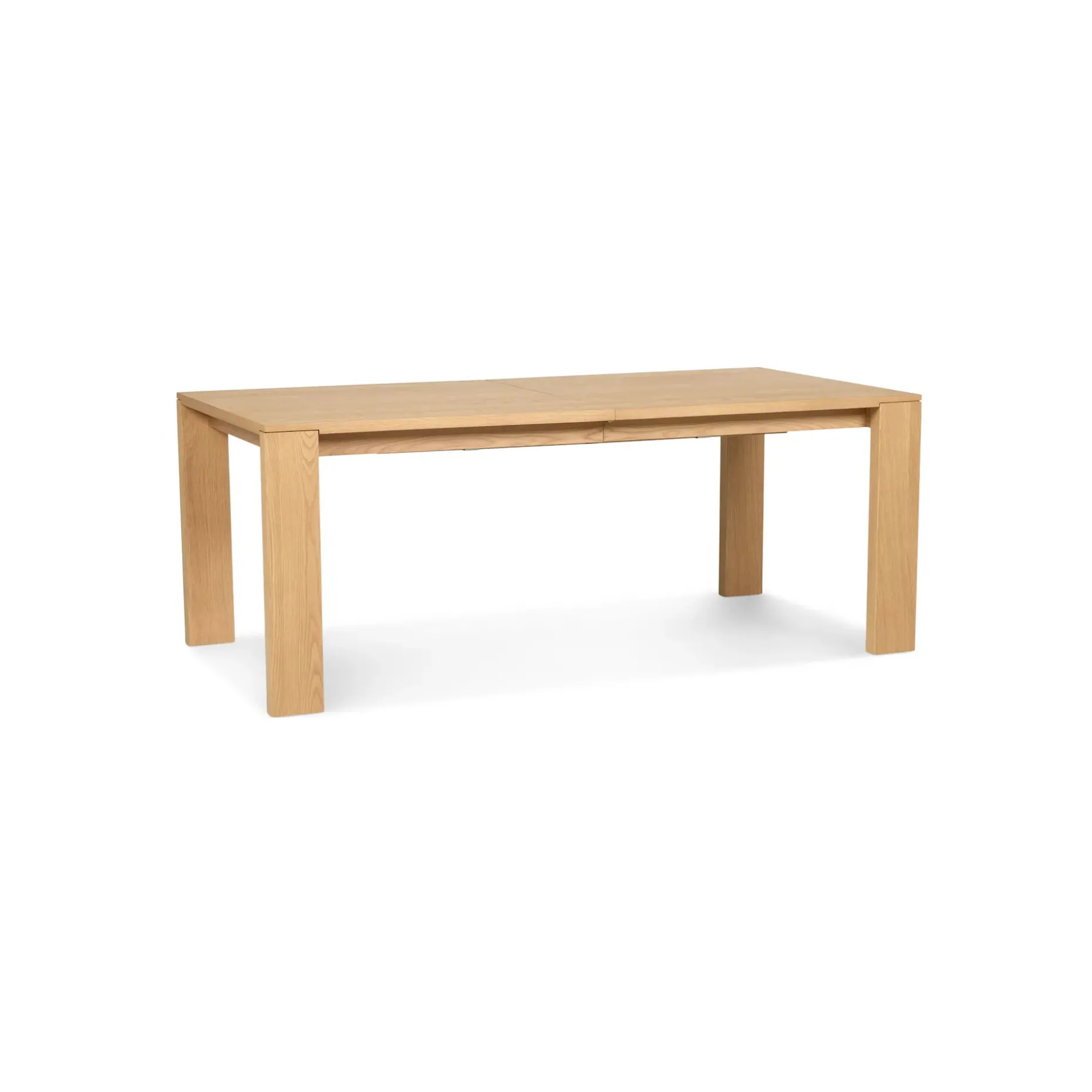 Dako 76.75" - 116" Extendable Dining Table - Natural Oak