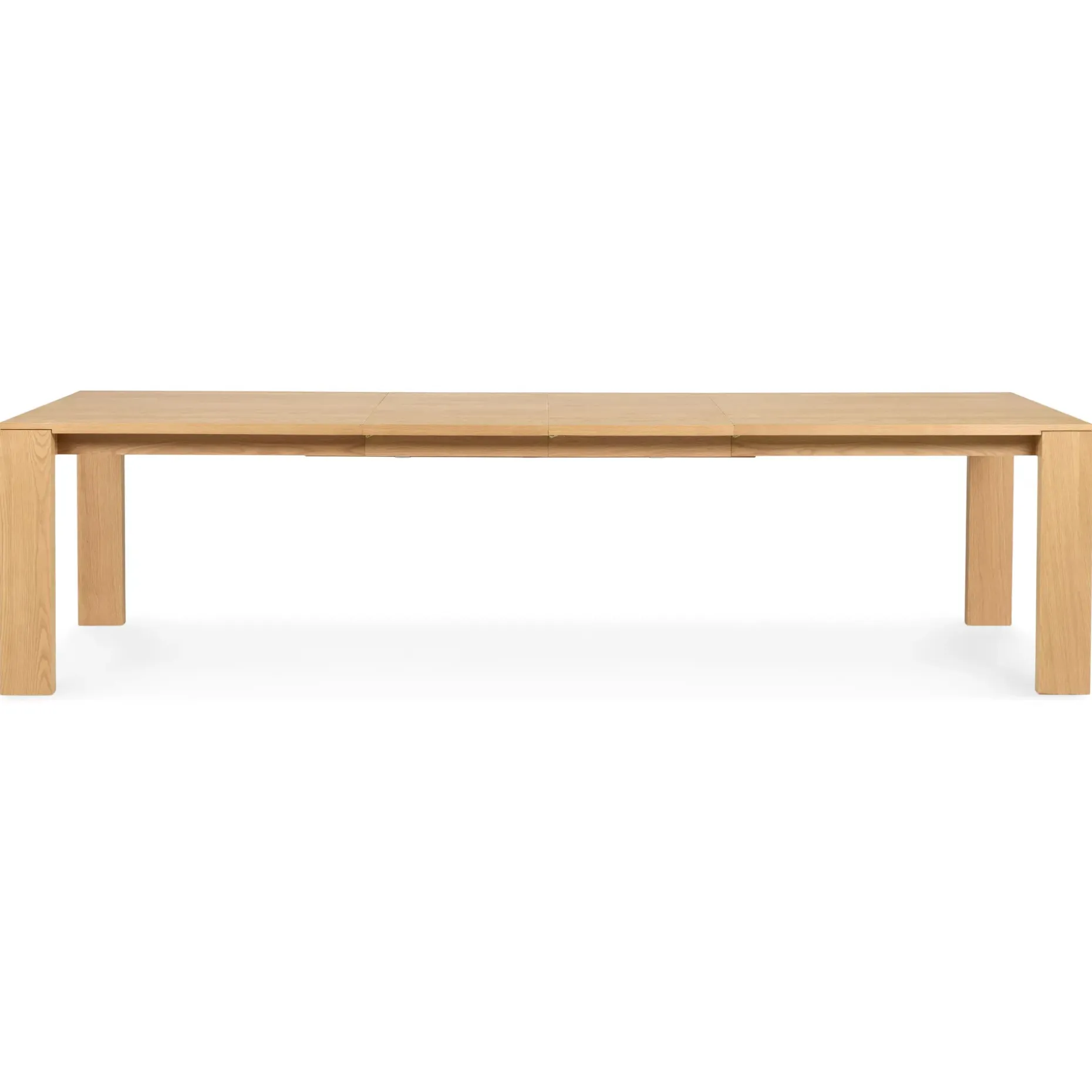 Dako 76.75" - 116" Extendable Dining Table - Natural Oak