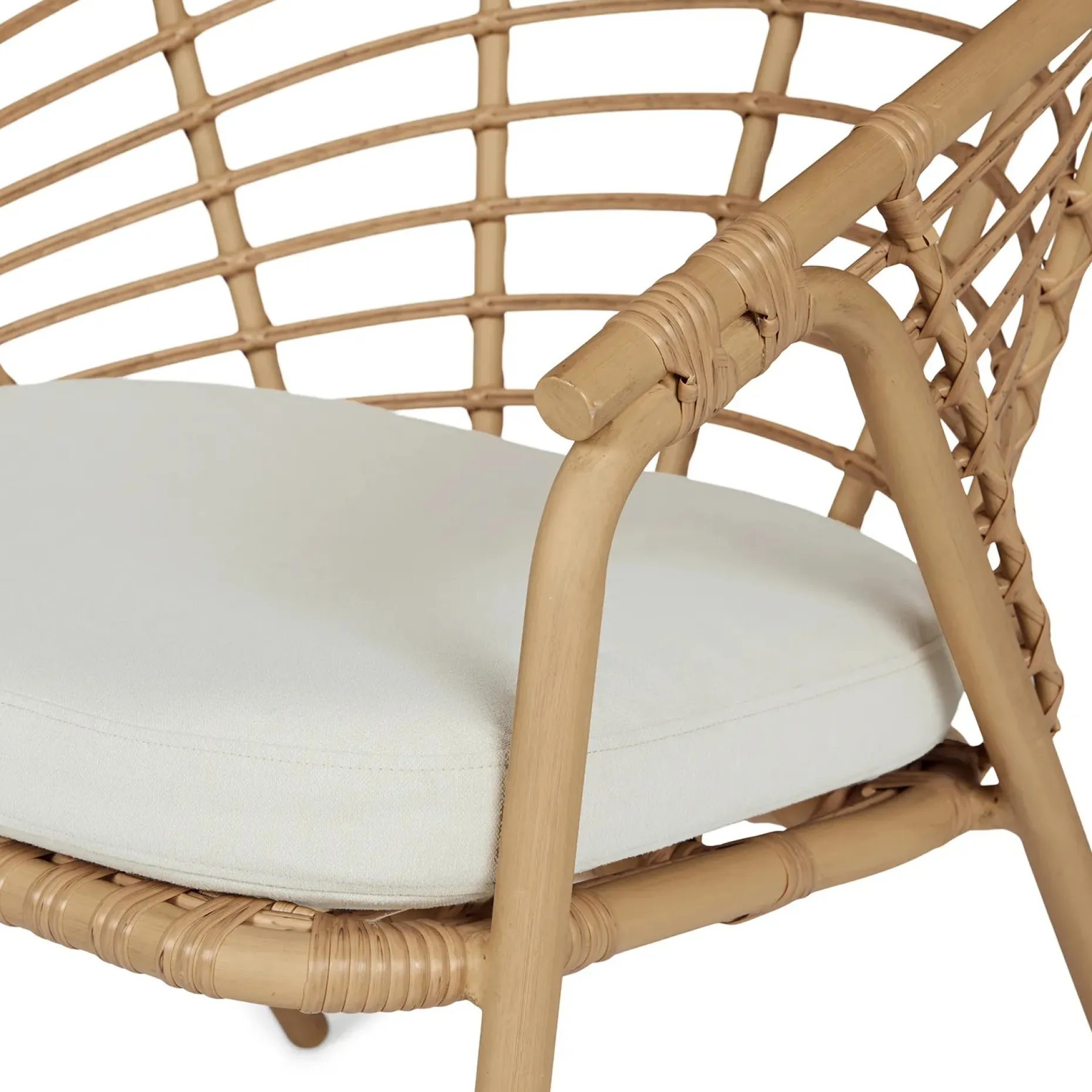 Dalarna 25" Outdoor Lounge Chair Set - Dravite Ivory